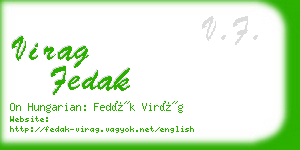 virag fedak business card